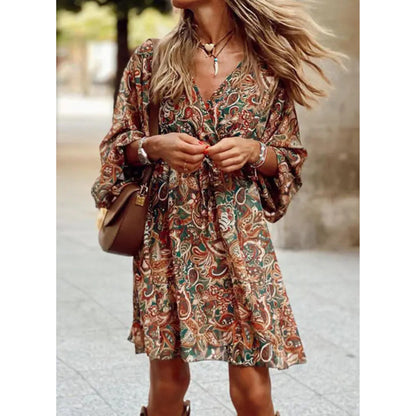 Dames Bruine Jurk | Elegant