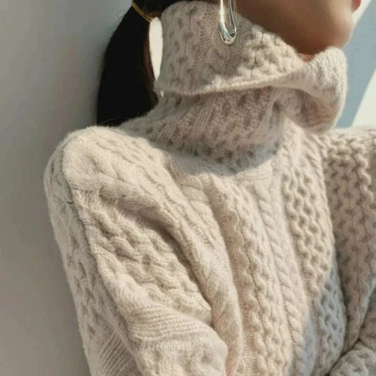 Abriëtte | Dames Coltrui | Kabelgebreid