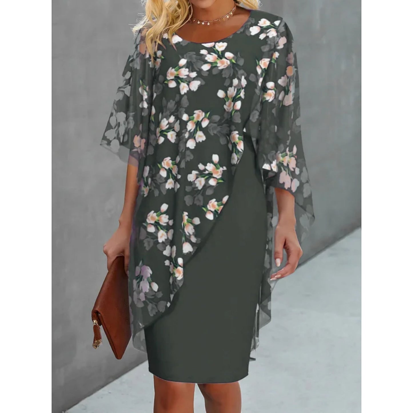 Annekatrine | Dames Midi Jurk | Bloemen Design