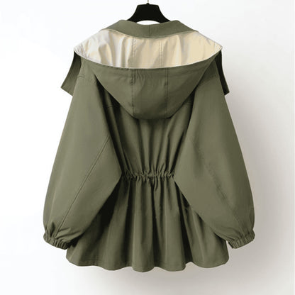 Barendieke | Dames Hooded Jas | Two-Tone Button-Up