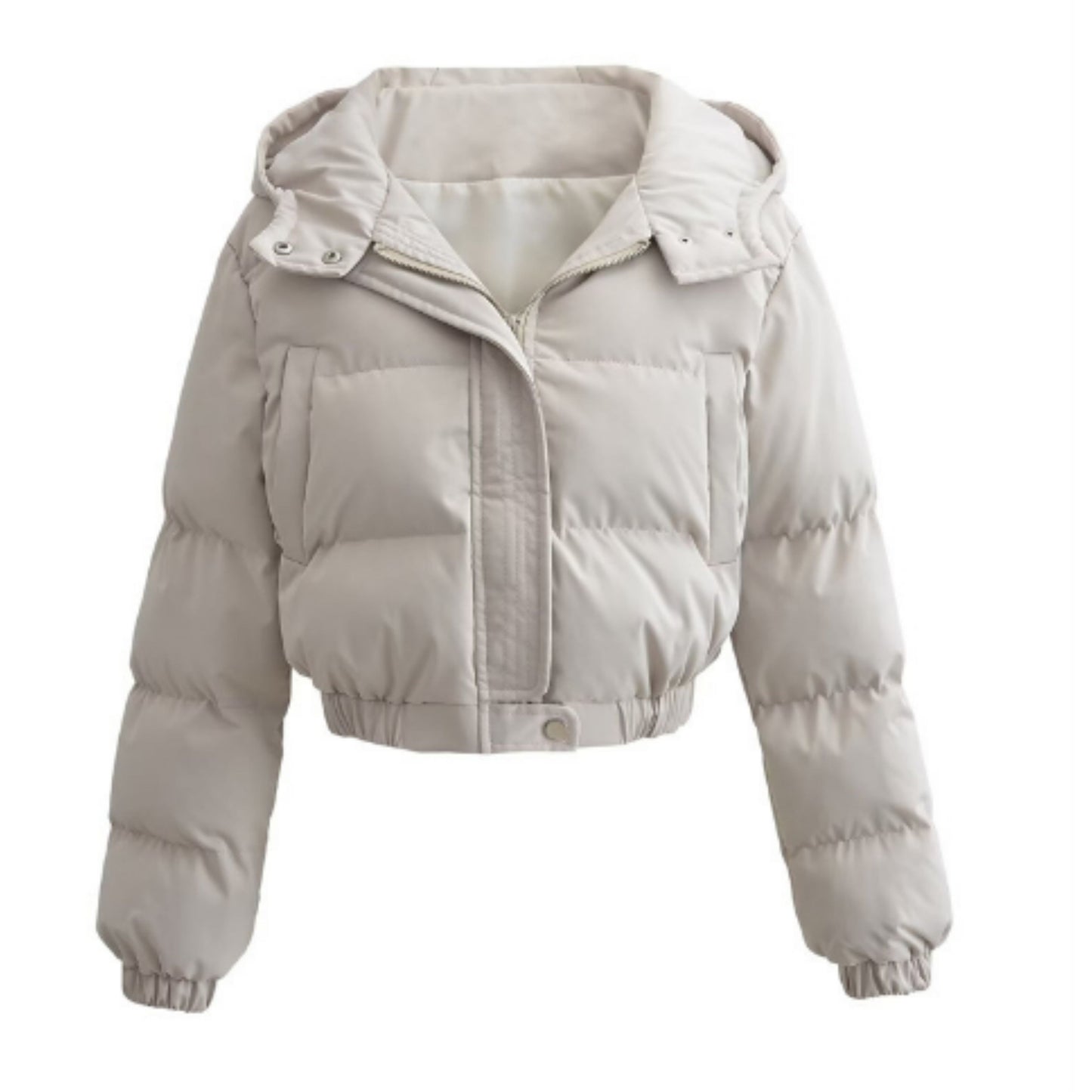 Dagelisa | Dames Puffer Jacket | Cropped Met Capuchon
