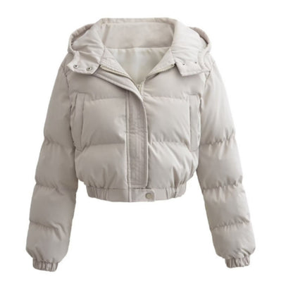 Dagelisa | Dames Puffer Jacket | Cropped Met Capuchon