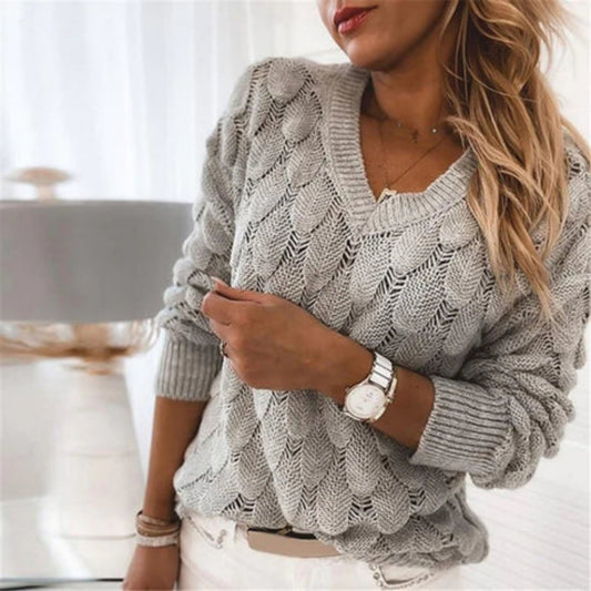 Antelisa | Dames Gebreid Trui | V-hals