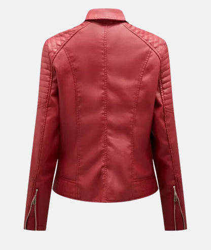 Joline | Trendy Bikerjas met Ritsen
