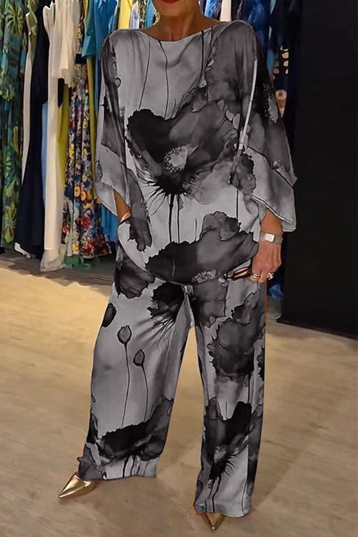 Kamella | Vloeiende Bloemenprint Outfit Set