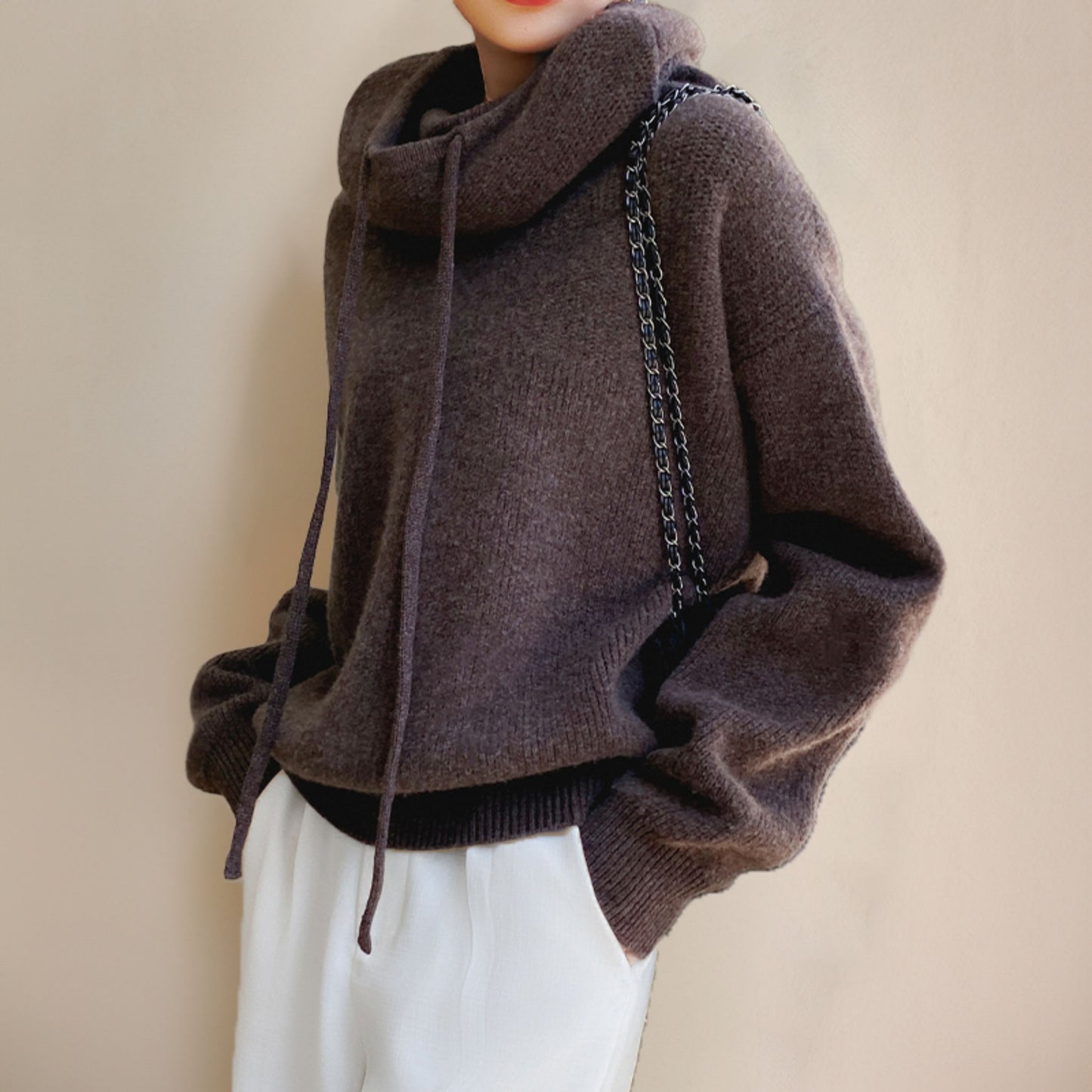 Aelgonda | Dames Hooded Trui | Relaxed Fit