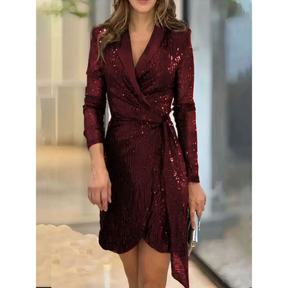 Delinde | Dames Maxi Jurk | V-Hals Met Split
