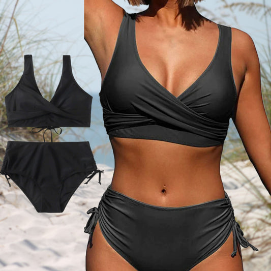 Ephelotte | Dames Bikini Set | High-Waisted met Wikkel Top