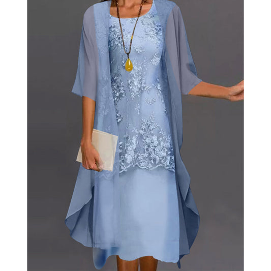 Dames Midi Jurk | Twee-Delig