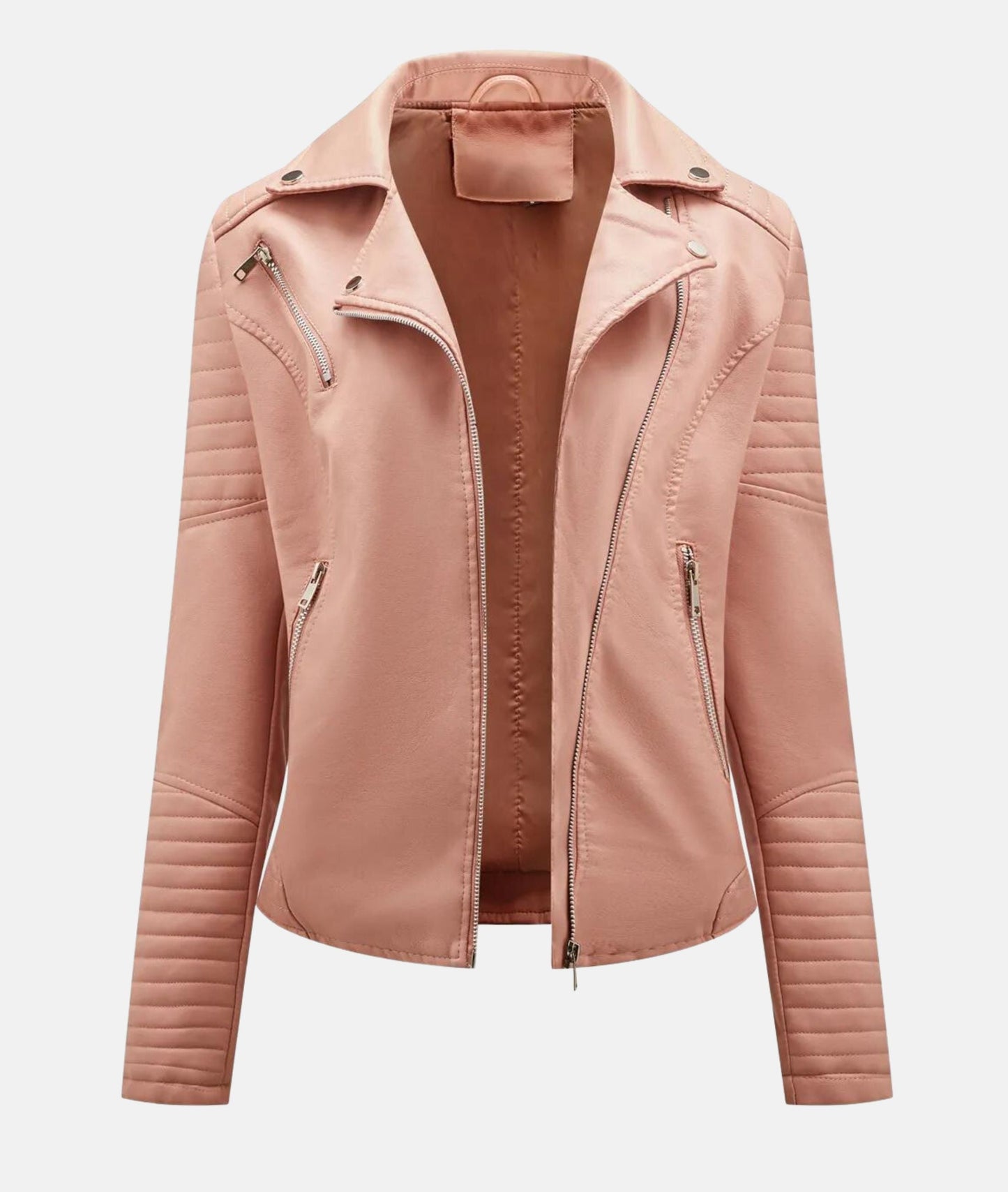 Joline | Trendy Bikerjas met Ritsen