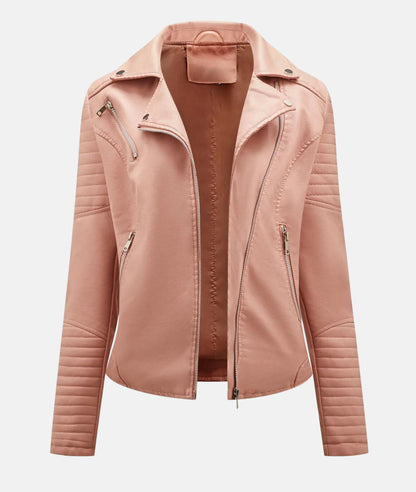 Joline | Trendy Bikerjas met Ritsen