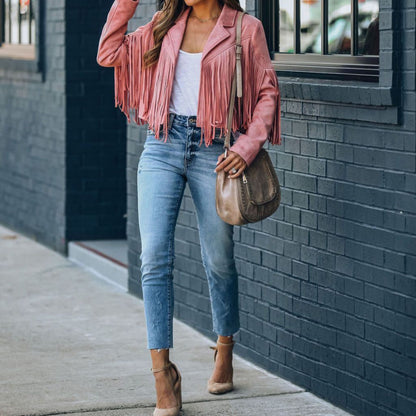 Esmeline | Dames Fringe Jacket | met Kwastjes