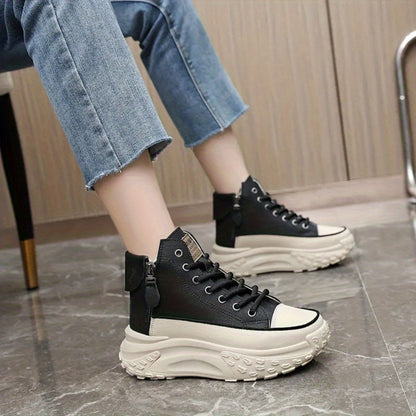 Beline | Dames Platform Sneakers | Hoge Top