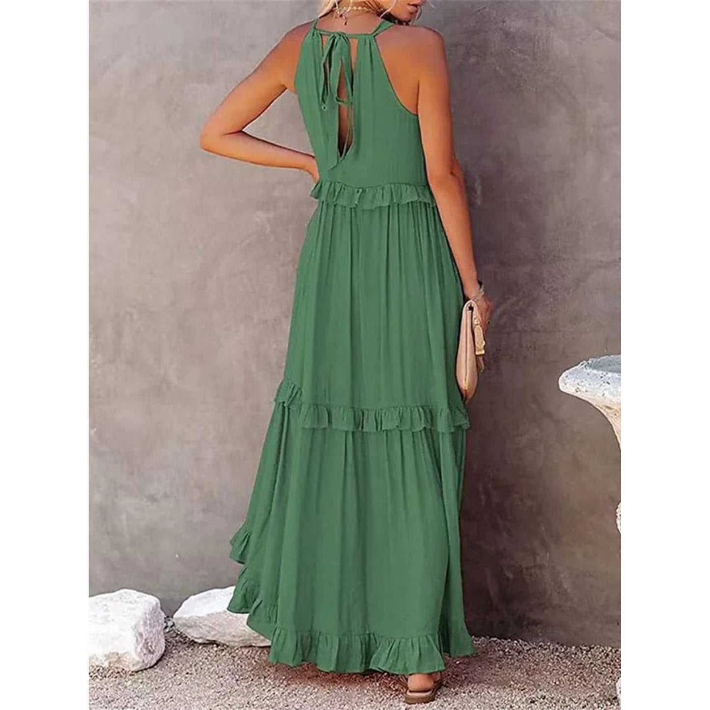 Dames Zomer Maxi Jurk | Mouwloos