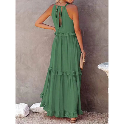 Dames Zomer Maxi Jurk | Mouwloos