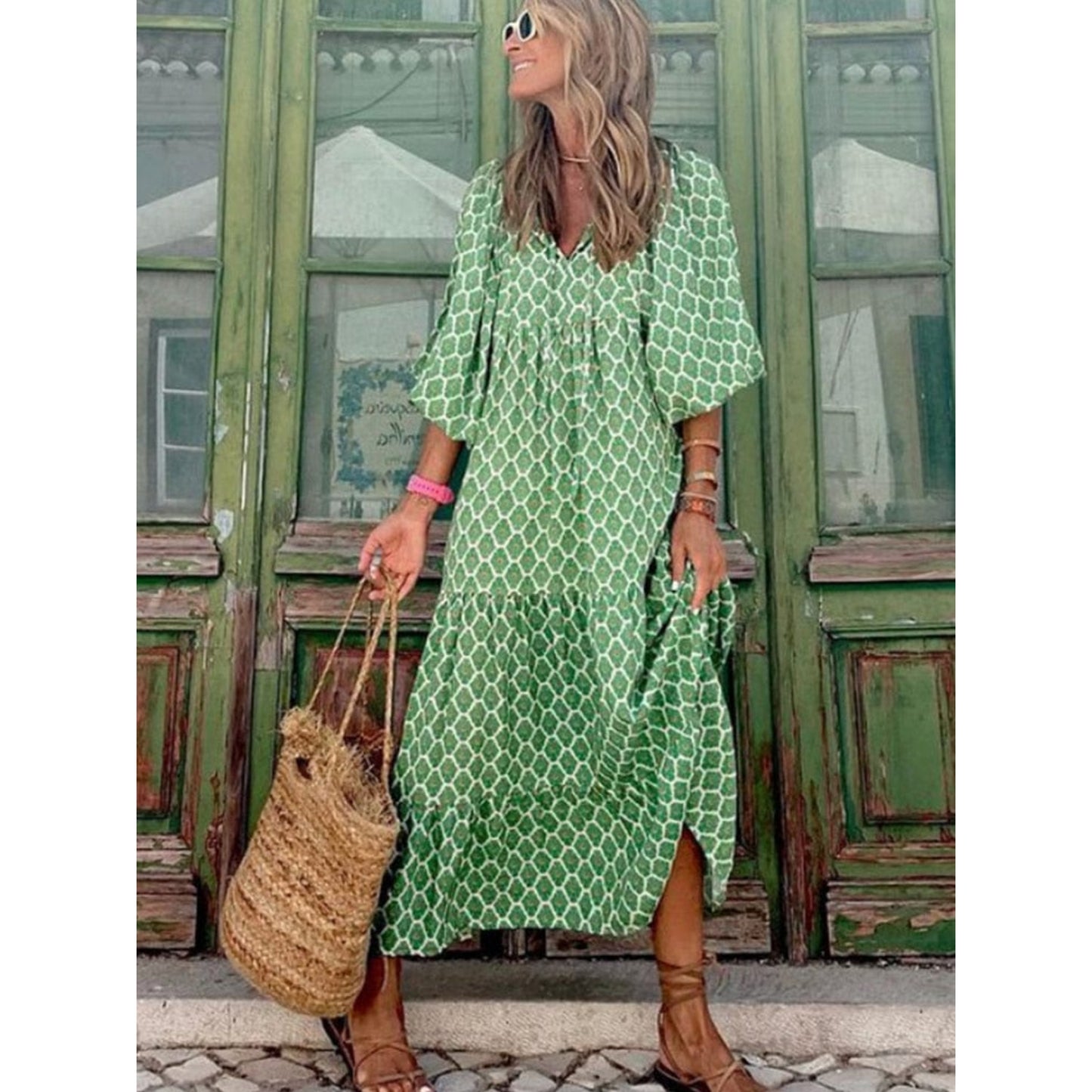 Ensorisa | Dames Maxi Jurk | Boho Losse Pasvorm