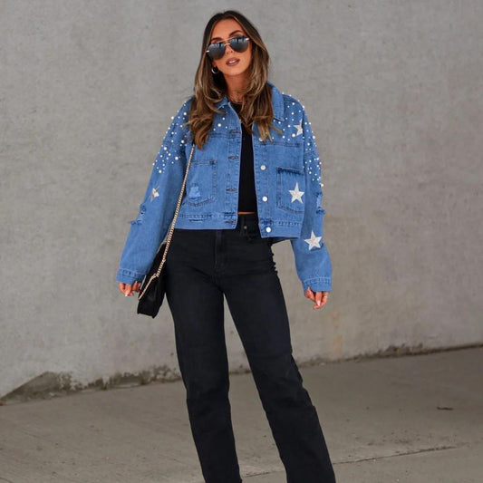 Dannelle | Stijlvolle Jas met Sterdetails
