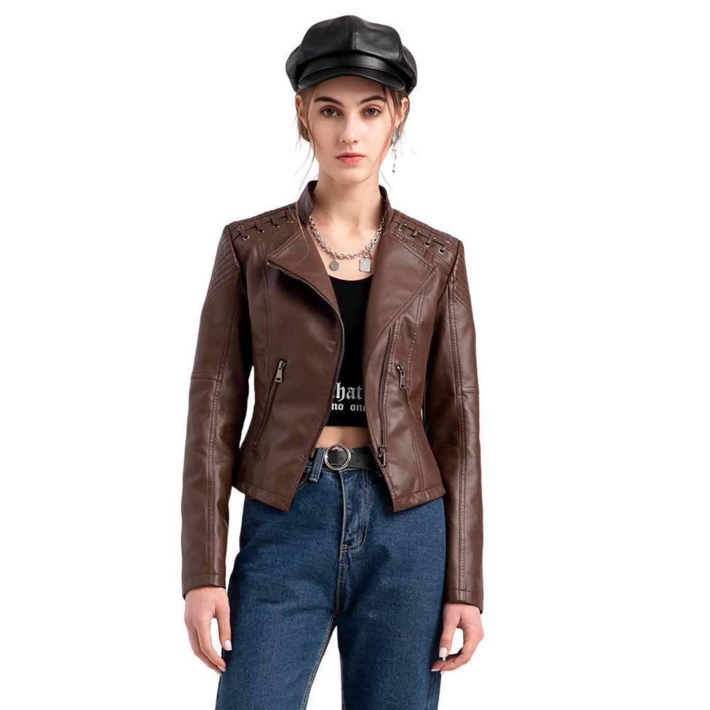 Diederijna | Dames Bikerjack | Zip-Up