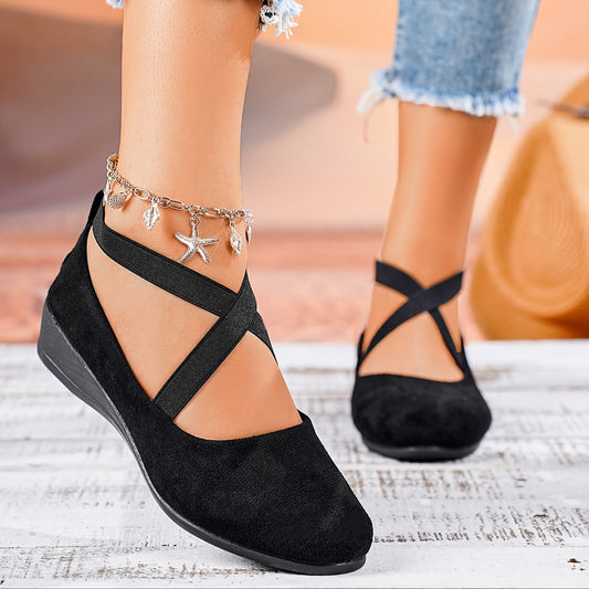 Luana | Comfortabele Platte Wedges