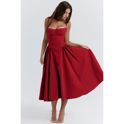 Dames Mouwloze Jurk | Midi