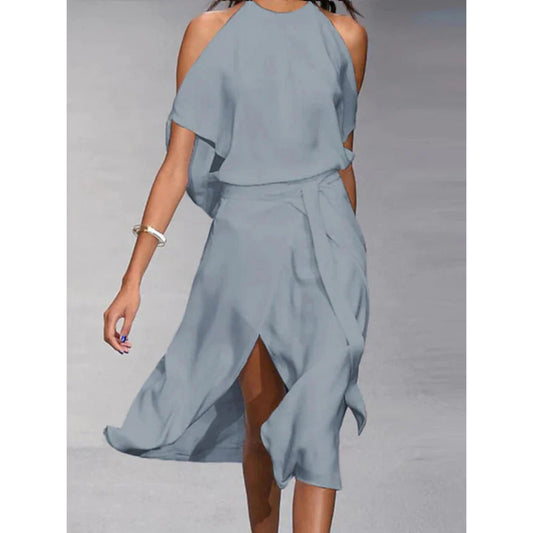 Dames Elegante Schouder Uitsnijdingen Jurk | Modieus