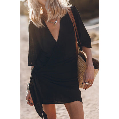 Frederise | Dames Wikkel Jurk | Tailleband Met Strik