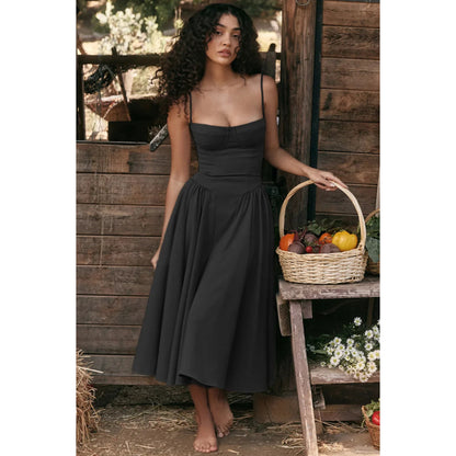 Dames Mouwloze Jurk | Midi