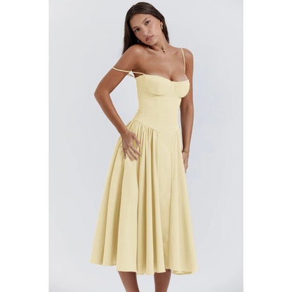 Dames Mouwloze Jurk | Midi