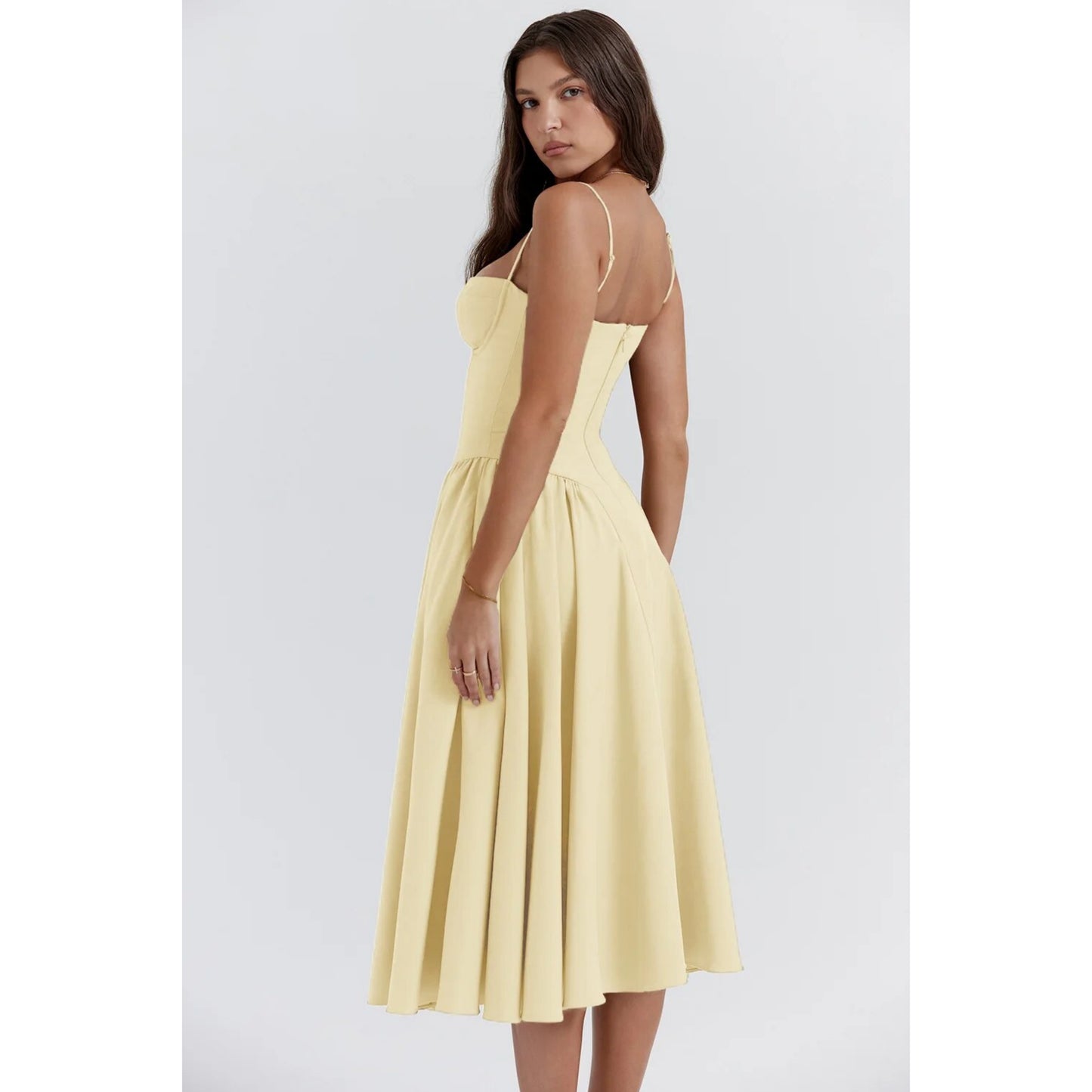 Dames Mouwloze Jurk | Midi
