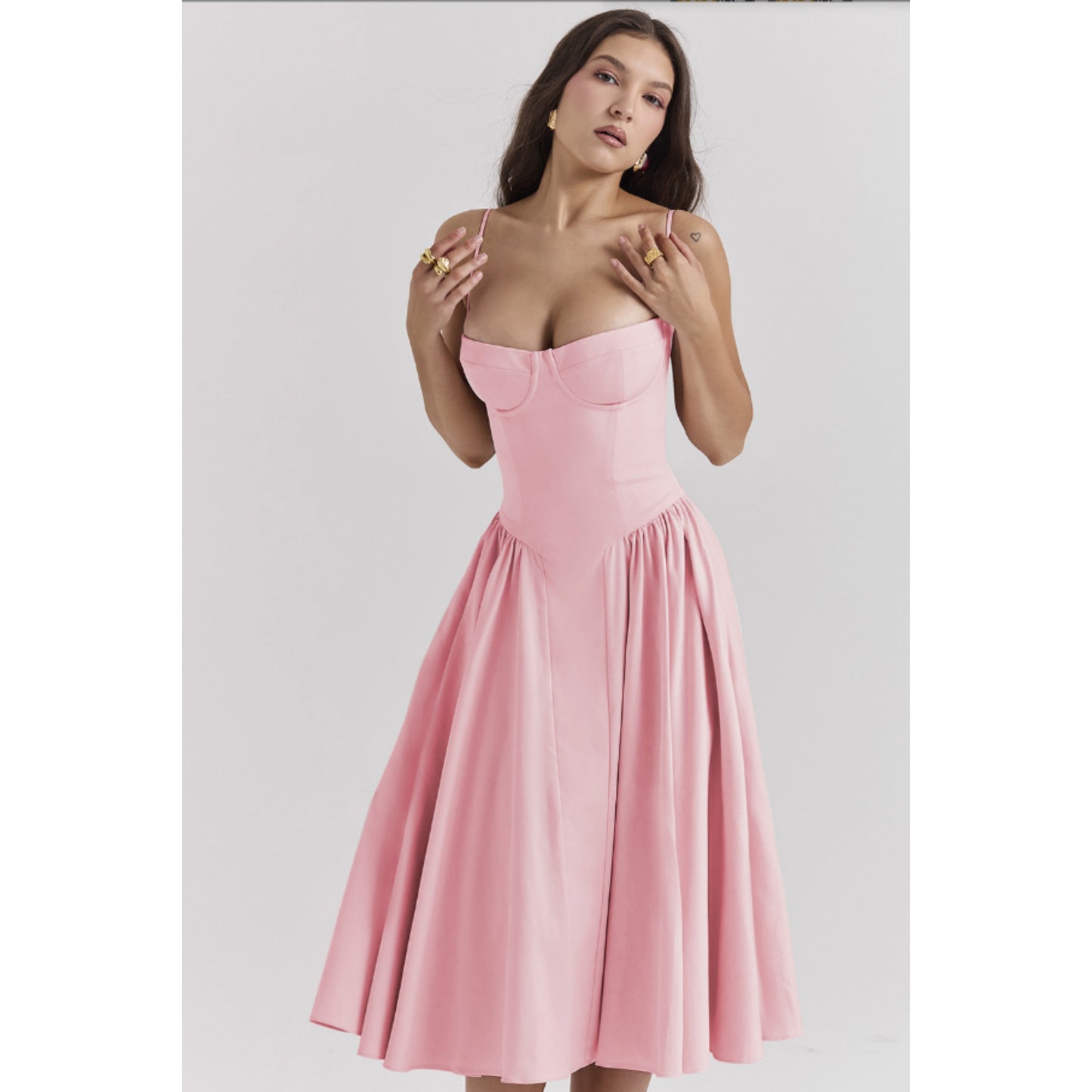 Dames Mouwloze Jurk | Midi