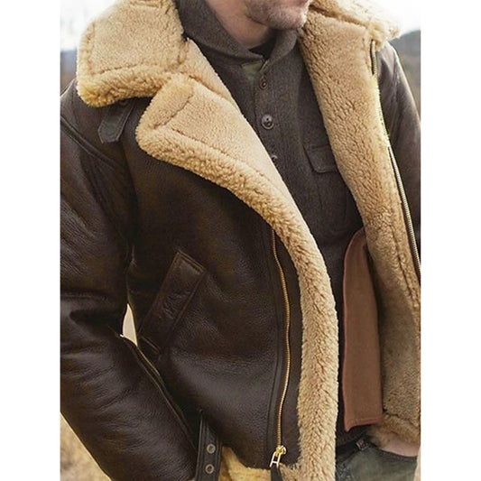 Alfero | Heren Aviator Jas | Met Ceintuur