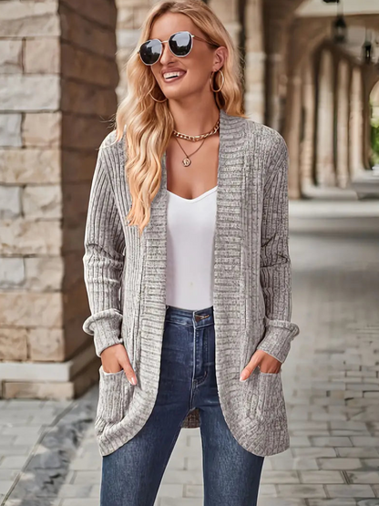 Amanda | Stijlvolle Gebreid Open Vest