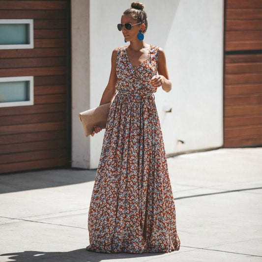 Bertolina | Dames Maxi Jurk | Bloemenprint