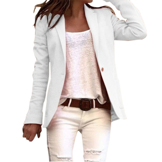 Dames Geknoopte Slim Fit Blazer | Lange Mouw