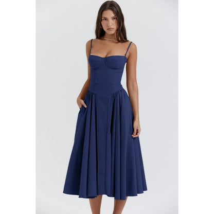 Dames Mouwloze Jurk | Midi