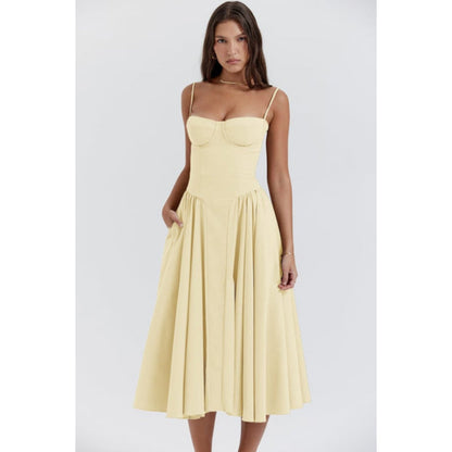 Dames Mouwloze Jurk | Midi