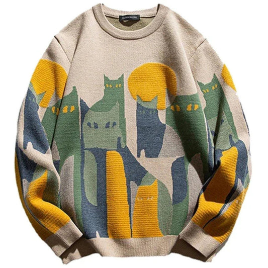 Folkman | Heren Trui | Graphic Kat Print