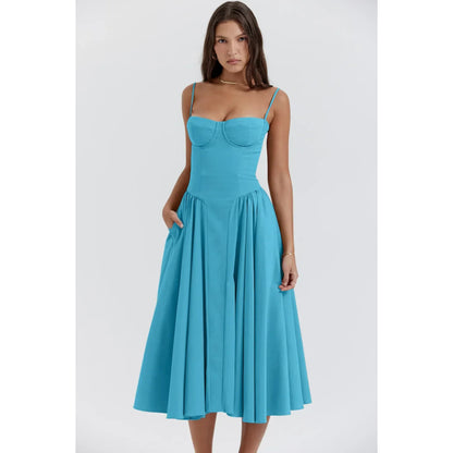 Dames Mouwloze Jurk | Midi