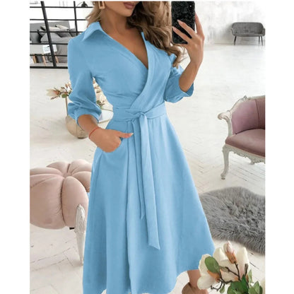 Dames Elegante Jurk | Wikkelontwerp