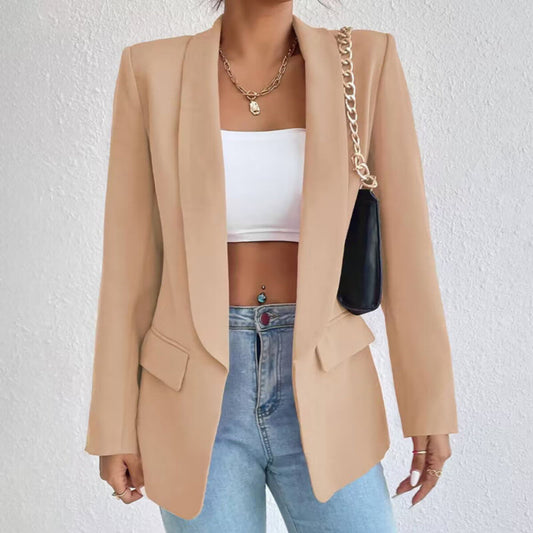 Dames Elegante Lange Mouw Blazer | Open Front