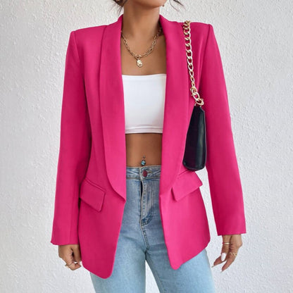 Dames Elegante Lange Mouw Blazer | Open Front
