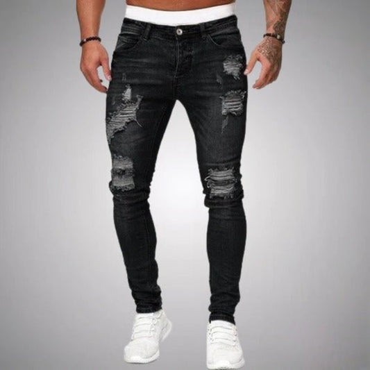 Geerwin | Heren Jeans | Skinny Fit Gescheurd