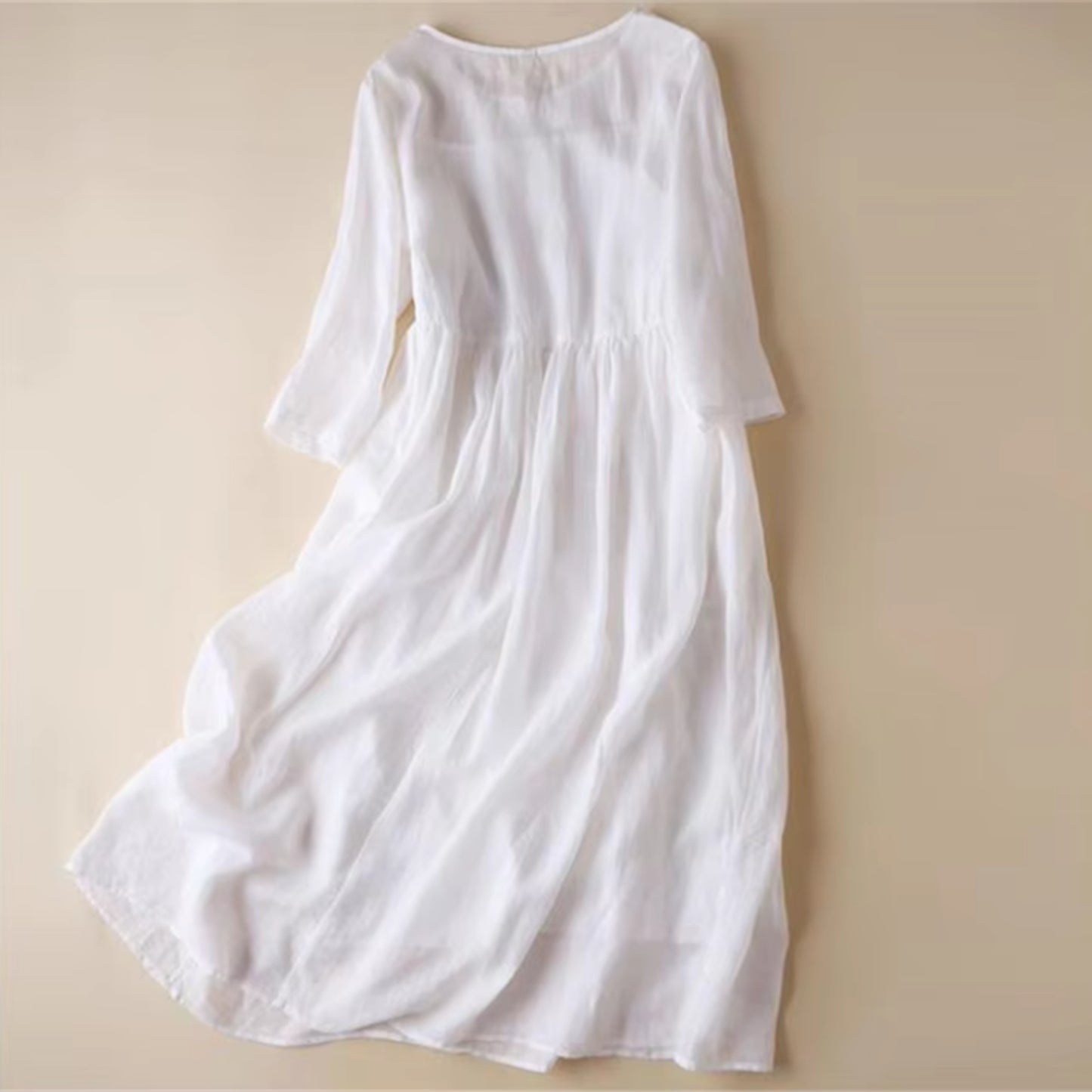 Dames Zomer Vintage Stijl Midi Jurk | Boho
