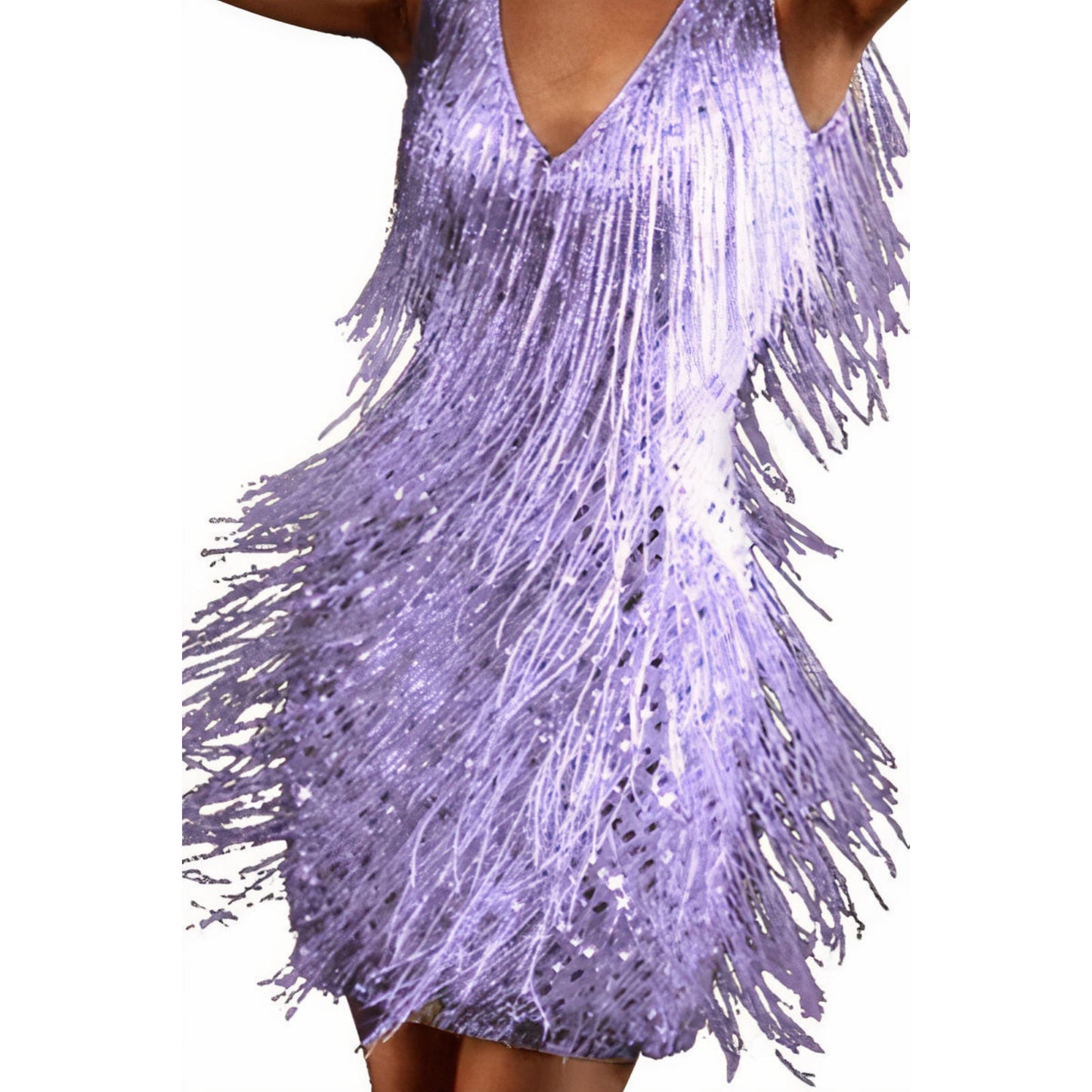 Baldrina | Dames Party Jurk | Mouwloos Sequin