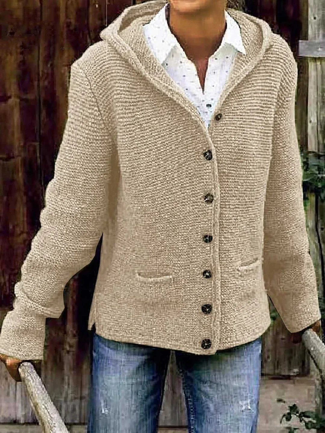 Frikka | Hooded Gebreid Vest