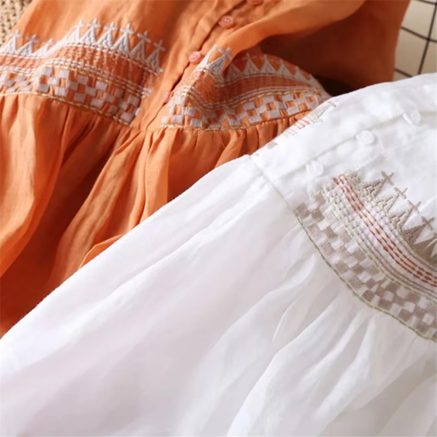 Dames Zomer Vintage Stijl Midi Jurk | Boho
