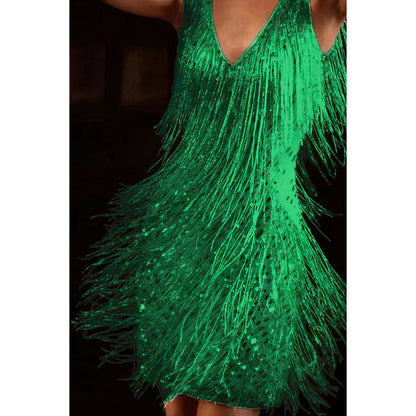 Baldrina | Dames Party Jurk | Mouwloos Sequin