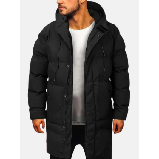 Heren Pufferjas – Regular Fit – Gewatteerd Isolerend – Met Capuchon en Ritsluiting