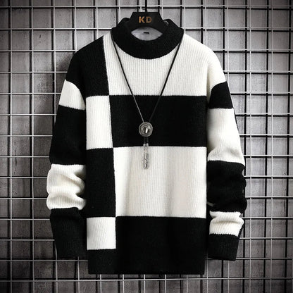 Rocco | Moderne Blokprint Trui