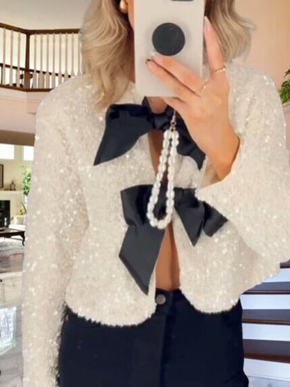 Taylor | Chique Blouse Met Strikken